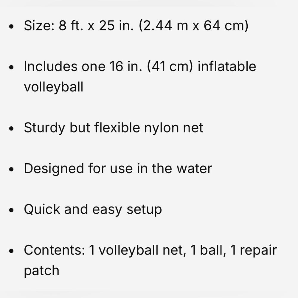 H2O GO! Inflatable Pool Volleyball Set - Picture 2 of 3